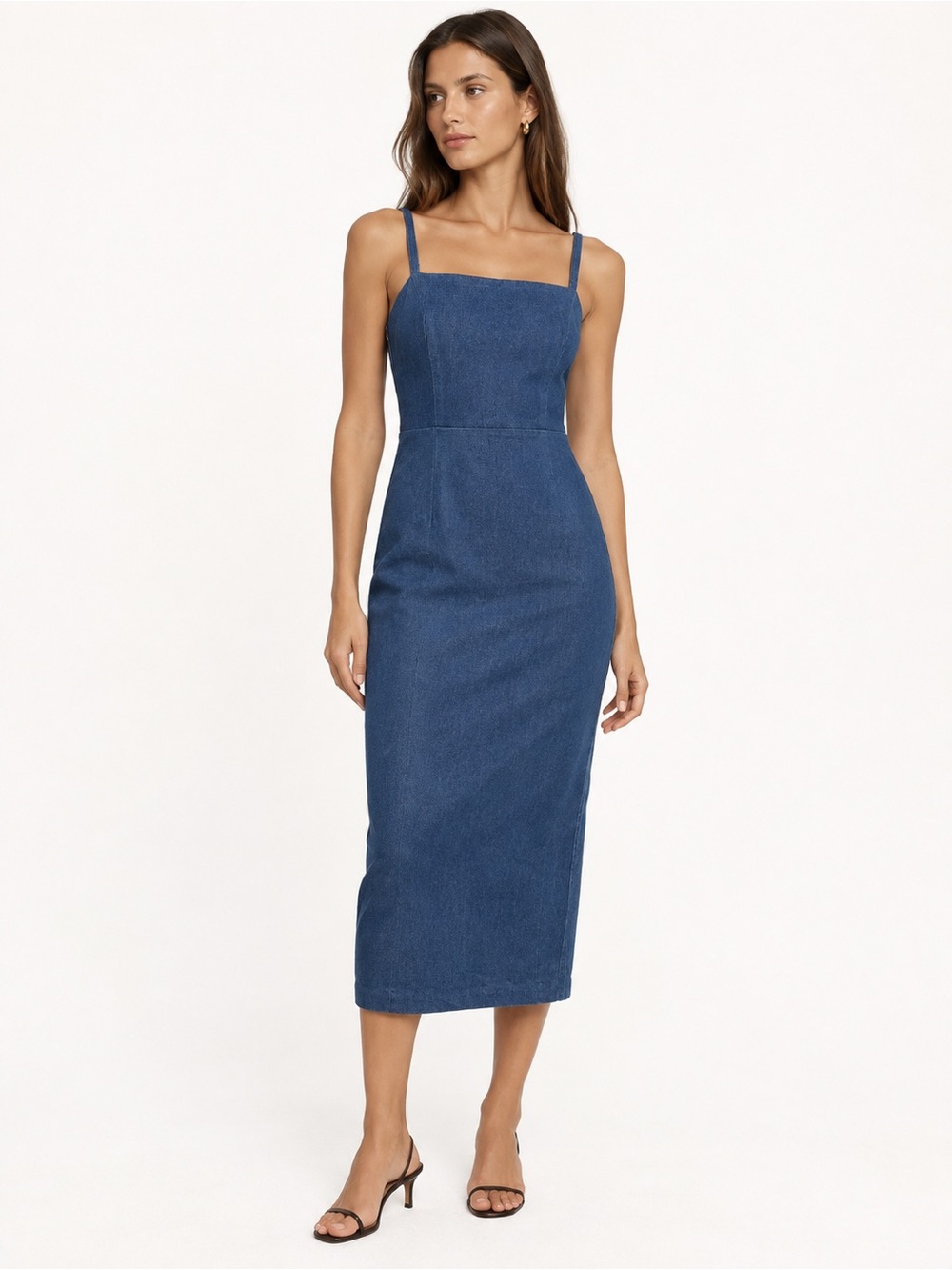 Jason Wu Denim Pencil Midi Dress